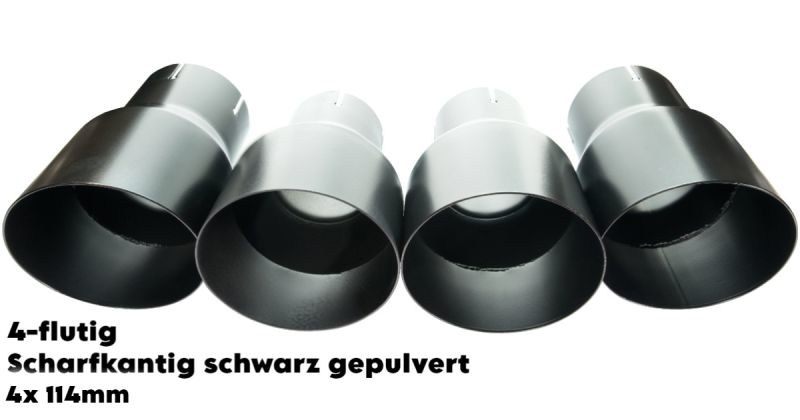 4-flute sharp-edged black powder-coated 4x114mm (+€399.00)}