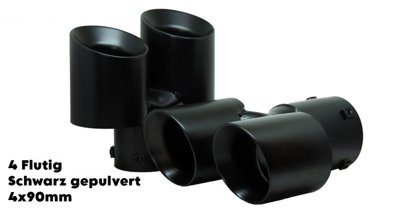 4 flutig Schwarz gepulvert (+ 550,00€)}